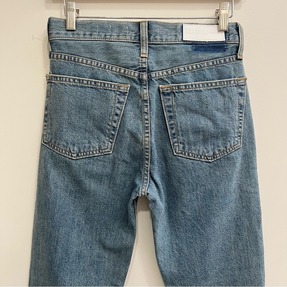RE/DONE Originals High Rise Ankle Zip Jeans in 90's Wash 180-3WHRZ Size 25 - Picture 5 of 14
